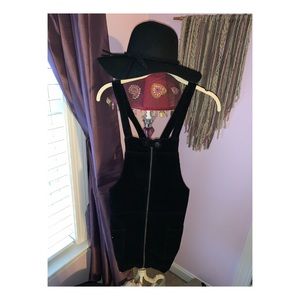 Black Overall Corduroy Dress